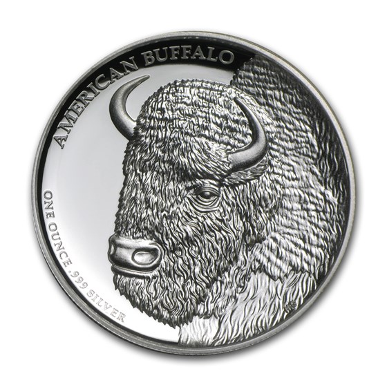 2014 Tuvalu 1 oz Silver Buffalo Proof (High Relief)