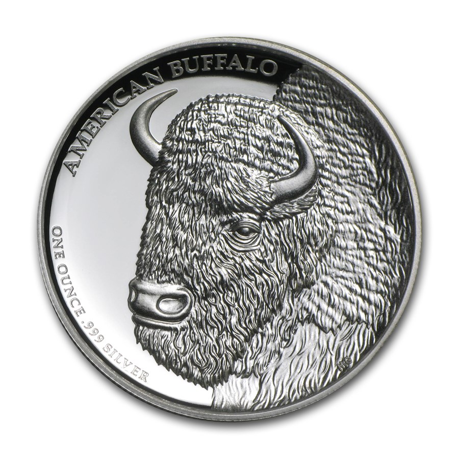 2014 Tuvalu 1 oz Silver Buffalo Proof (High Relief)