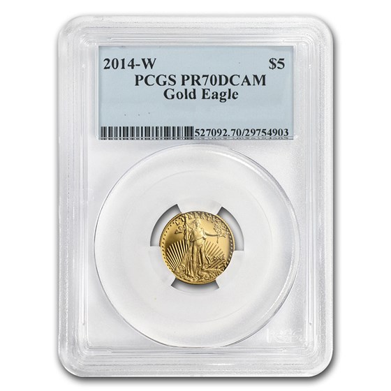 2014-W 1/10 oz Proof American Gold Eagle PR-70 DCAM PCGS