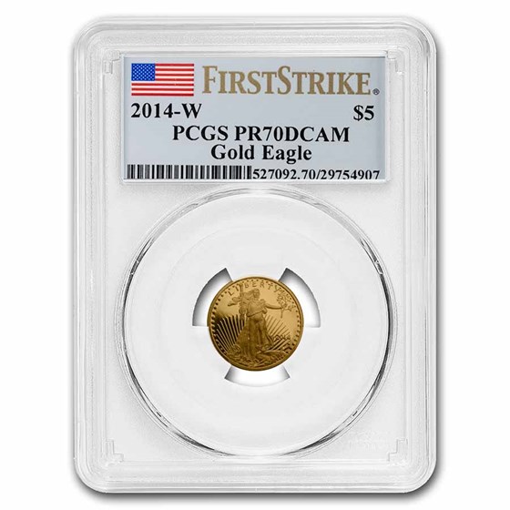 2014-W 1/10 oz Proof American Gold Eagle PR-70 PCGS (FS) 2014-W 1/10 oz Proof American Gold Eagle PR-70 PCGS (FS)