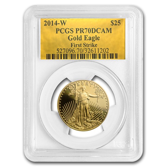2014-W 1/2 oz Prf Gold American Eagle PR-70 PCGS (FS, Gold Foil) 2014-W 1/2 oz Prf Gold American Eagle PR-70 PCGS (FS, Gold Foil)