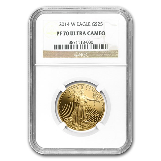 2014-W 1/2 oz Proof American Gold Eagle PF-70 UCAM NGC 2014-W 1/2 oz Proof American Gold Eagle PF-70 UCAM NGC