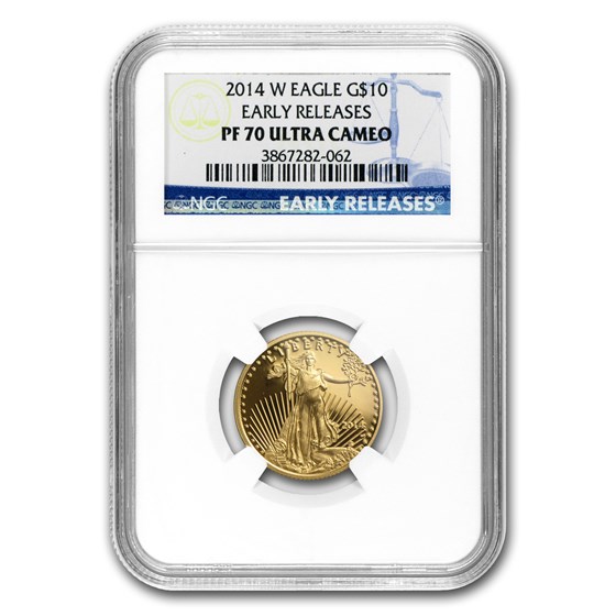 2014-W 1/4 oz Proof American Gold Eagle PF-70 NGC (ER) 2014-W 1/4 oz Proof American Gold Eagle PF-70 NGC (ER)