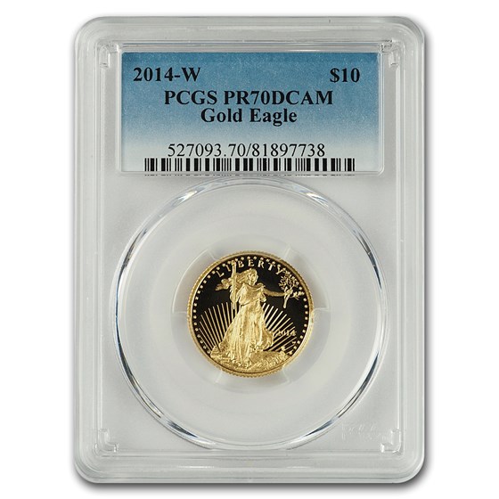 2014-W 1/4 oz Proof American Gold Eagle PR-70 PCGS 2014-W 1/4 oz Proof American Gold Eagle PR-70 PCGS