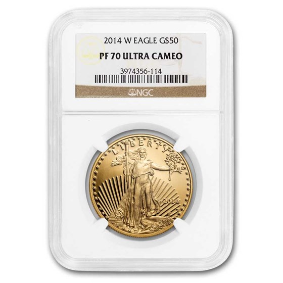 2014-W 1 oz Proof American Gold Eagle PF-70 UCAM NGC 2014-W 1 oz Proof American Gold Eagle PF-70 UCAM NGC