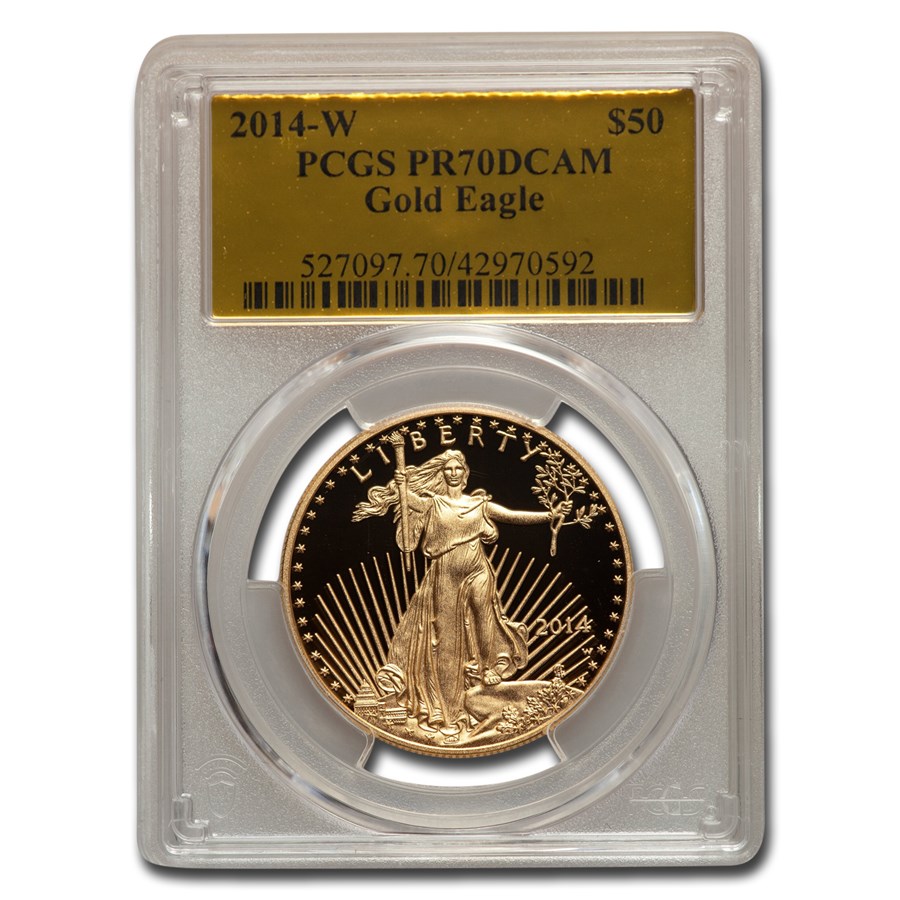 2014-W 1 oz Proof American Gold Eagle PR-70 PCGS (Gold Foil)