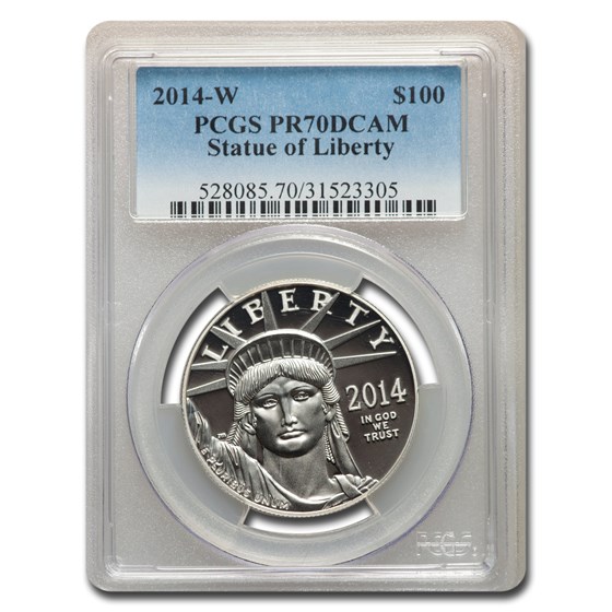 2014-W 1 oz Proof American Platinum Eagle PR-70 PCGS 2014-W 1 oz Proof American Platinum Eagle PR-70 PCGS