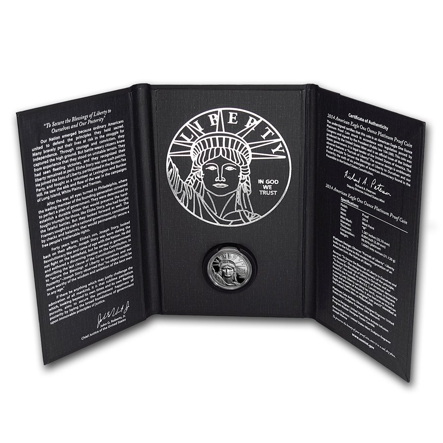 2014-W 1 oz Proof American Platinum Eagle (w/Box & COA)
