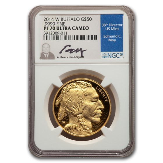 2014-W 1 oz Proof Gold Buffalo PF-70 NGC (Moy) 2014-W 1 oz Proof Gold Buffalo PF-70 NGC (Moy)