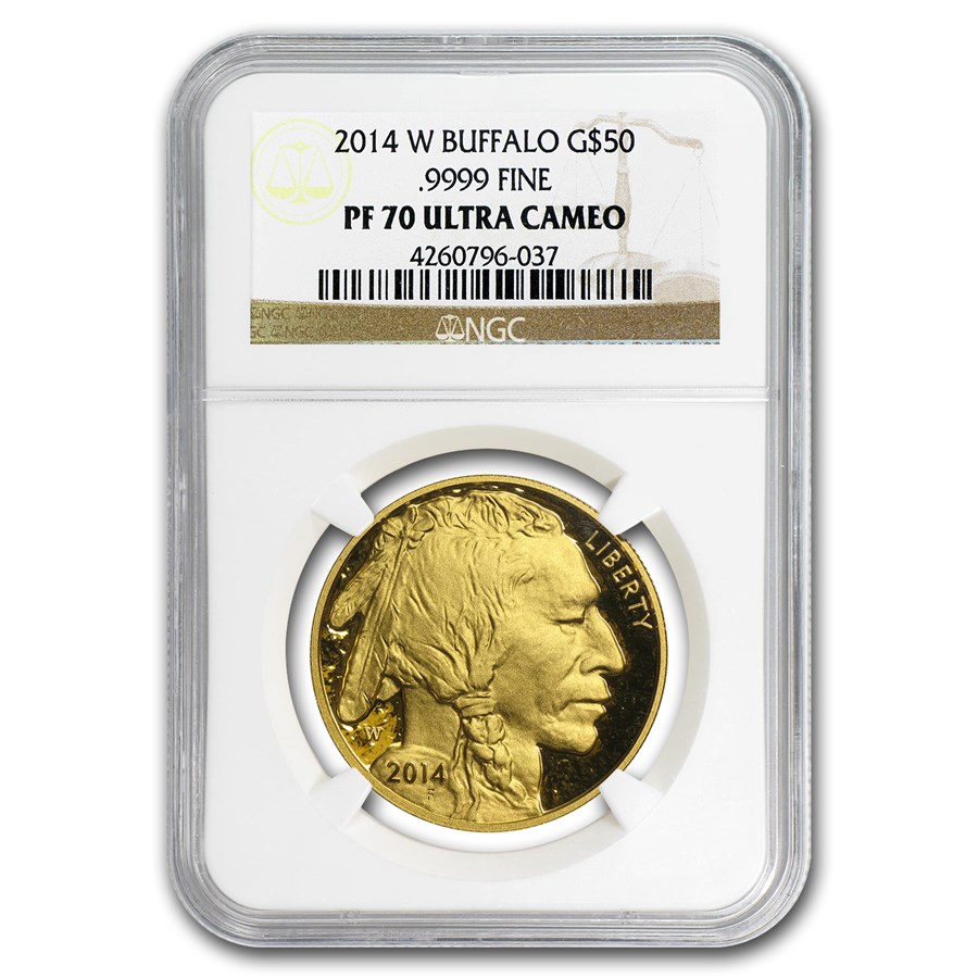 2014-W 1 oz Proof Gold Buffalo PF-70 NGC