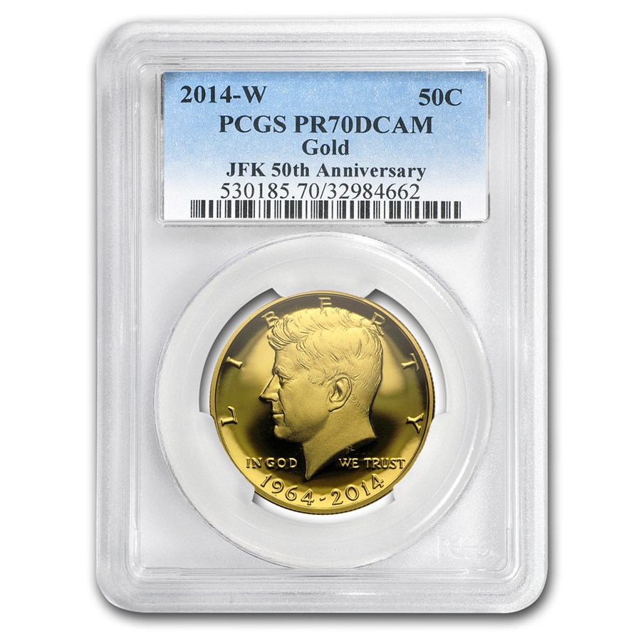 2014-W 3/4 oz Gold Kennedy 1/2 Dollar PR-70 PCGS