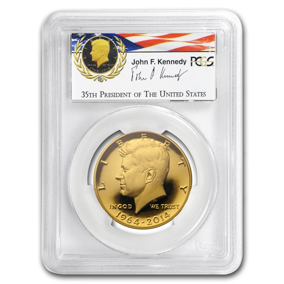 2014-W 3/4 oz Gold Kennedy Half Dollar PR-70 PCGS (Camelot) 2014-W 3/4 oz Gold Kennedy Half Dollar PR-70 PCGS (Camelot)