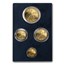 2014-W 4-Coin Proof American Gold Eagle Set (w/Box & COA)