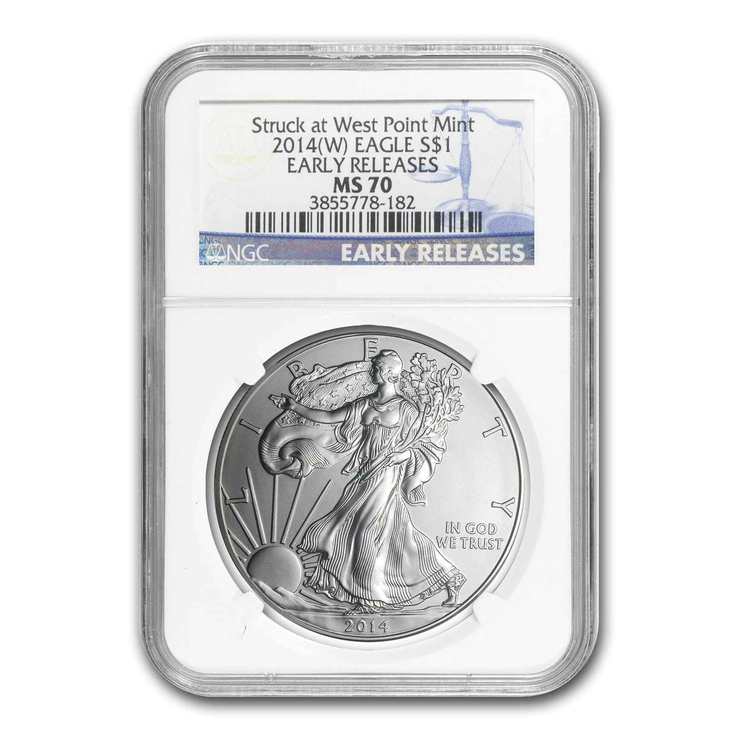 Silver Eagle マイク(エコメルカリ便) Buy 2014 (W) American Silver Eagle MS-70 NGC (Early Releases) | APMEX