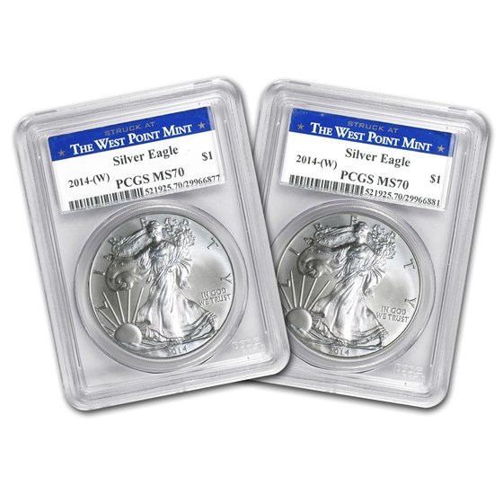 2014 (W) American Silver Eagle MS-70 PCGS 2014 (W) American Silver Eagle MS-70 PCGS