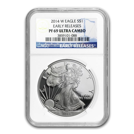 2014-W Proof American Silver Eagle PF-69 NGC (Early Releases) 2014-W Proof American Silver Eagle PF-69 NGC (Early Releases)