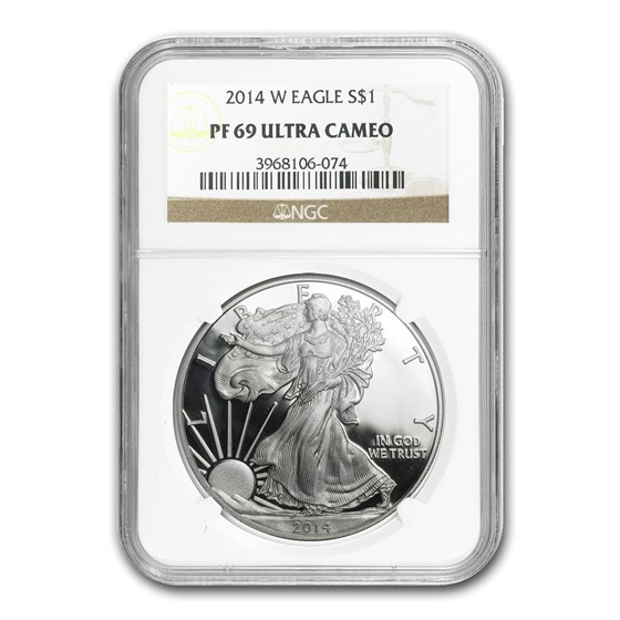 2014-W Proof American Silver Eagle PF-69 NGC 2014-W Proof American Silver Eagle PF-69 NGC
