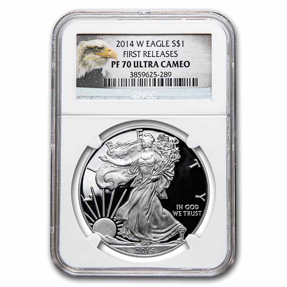2014-W Proof American Silver Eagle PF-70 NGC (FR) 2014-W Proof American Silver Eagle PF-70 NGC (FR)