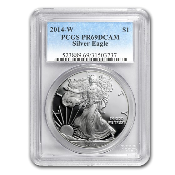 2014-W Proof American Silver Eagle PR-69 PCGS 2014-W Proof American Silver Eagle PR-69 PCGS