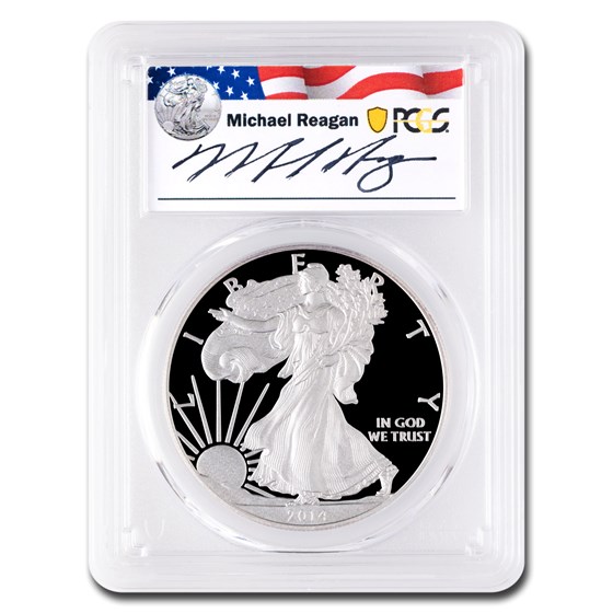 2014-W Proof American Silver Eagle PR-70 PCGS (Reagan)