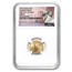 2015 1/10 oz American Gold Eagle MS-69 NGC (Narrow Reeds, FDI)