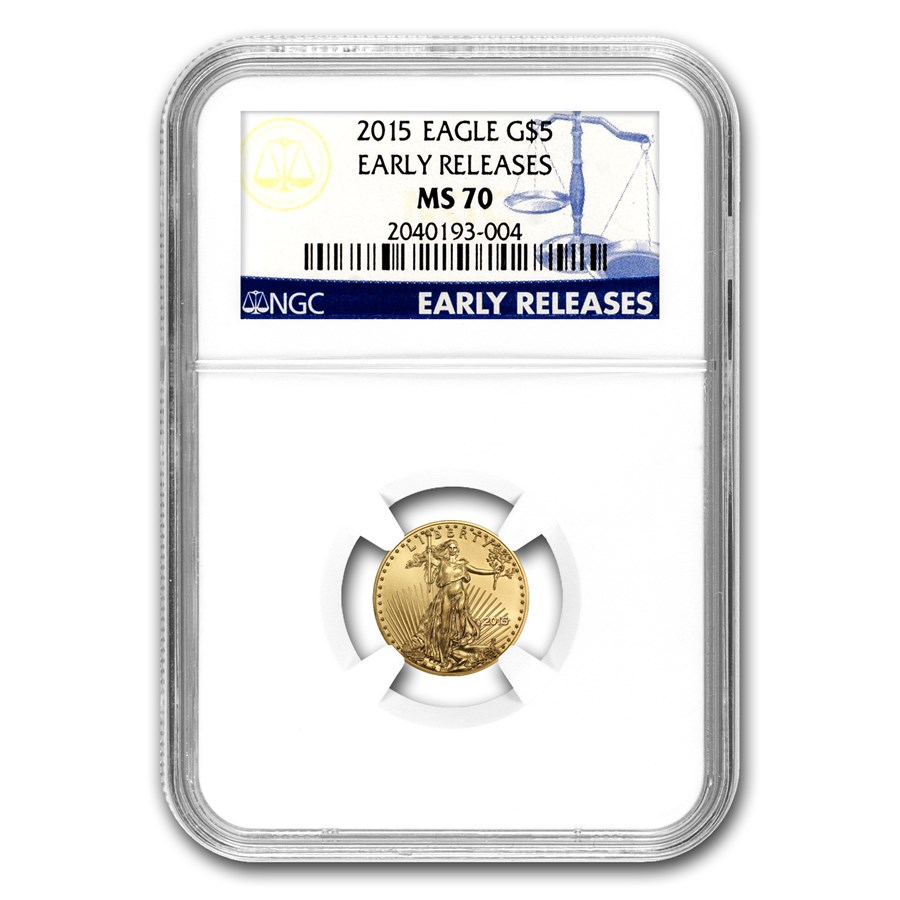 2015 1/10 oz American Gold Eagle MS-70 NGC (Early Releases)