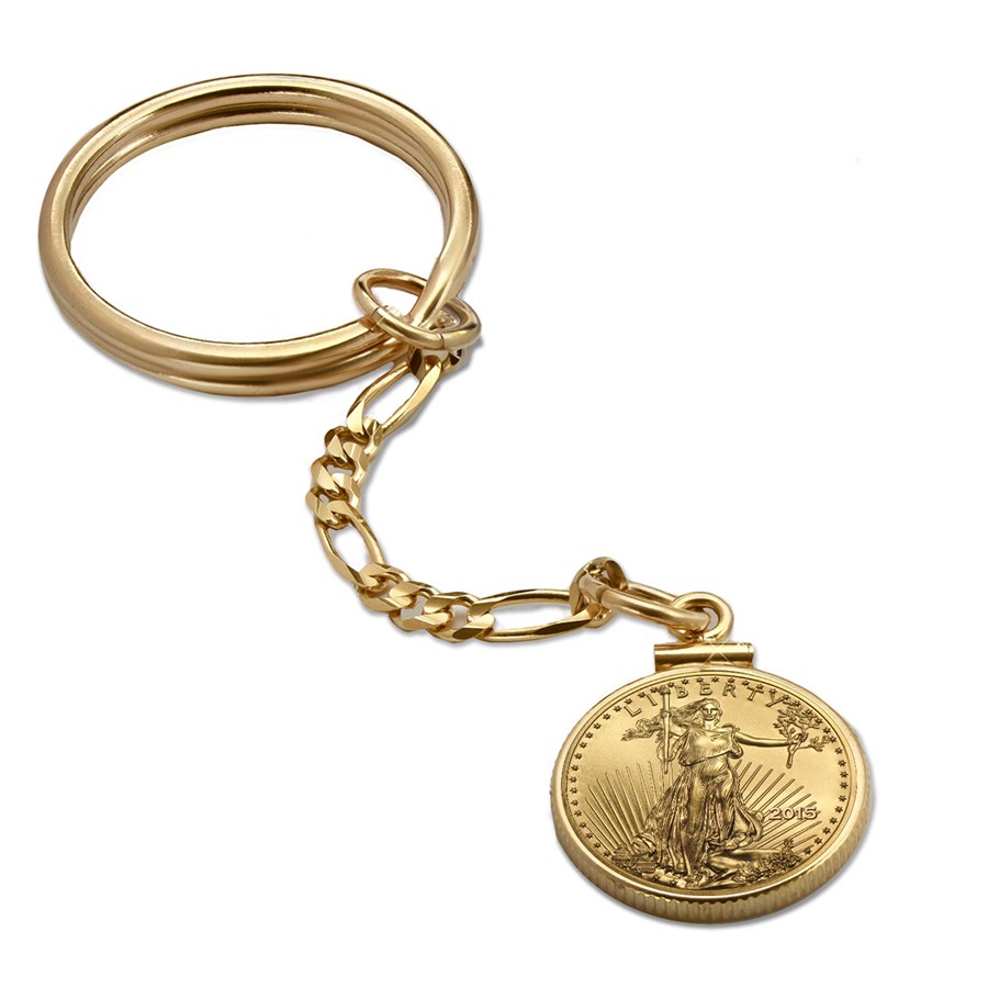 Buy 2015 1/10 oz Gold Eagle Key Ring APMEX
