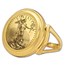 2015 1/10 oz Gold Eagle Ring (Polished-Prong)