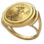 2015 1/10 oz Gold Eagle Ring (Polished-Prong)