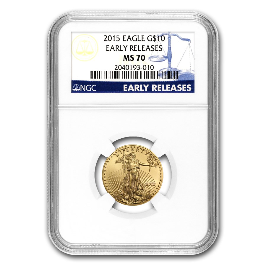 2015 1/4 oz American Gold Eagle MS-70 NGC (Early Releases)