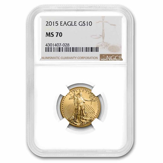 2015 1/4 oz American Gold Eagle MS-70 NGC