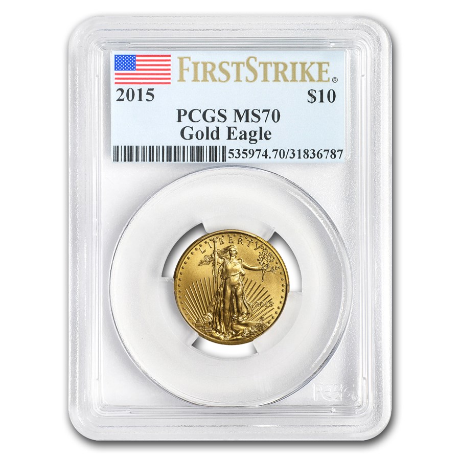 2015 1/4 oz American Gold Eagle MS-70 PCGS (FirstStrike®)