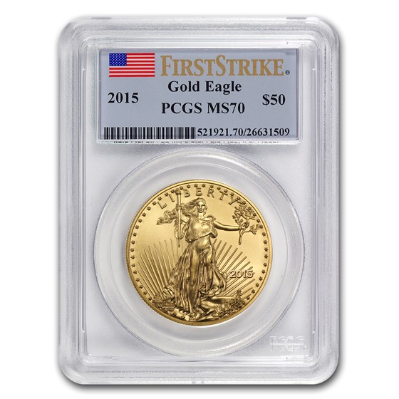 2015 1 oz American Gold Eagle MS-70 PCGS (FirstStrike®)