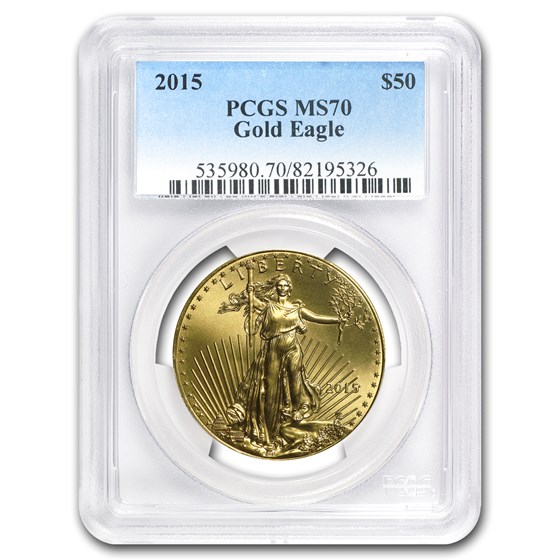 2015 1 oz American Gold Eagle MS-70 PCGS