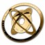 2015 1 oz Cook Isl $100 Gold Armillary Coin Valcambi (Damaged)
