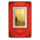 2015 1 oz Gold Bar - PAMP Suisse Year of the Goat (In Assay)