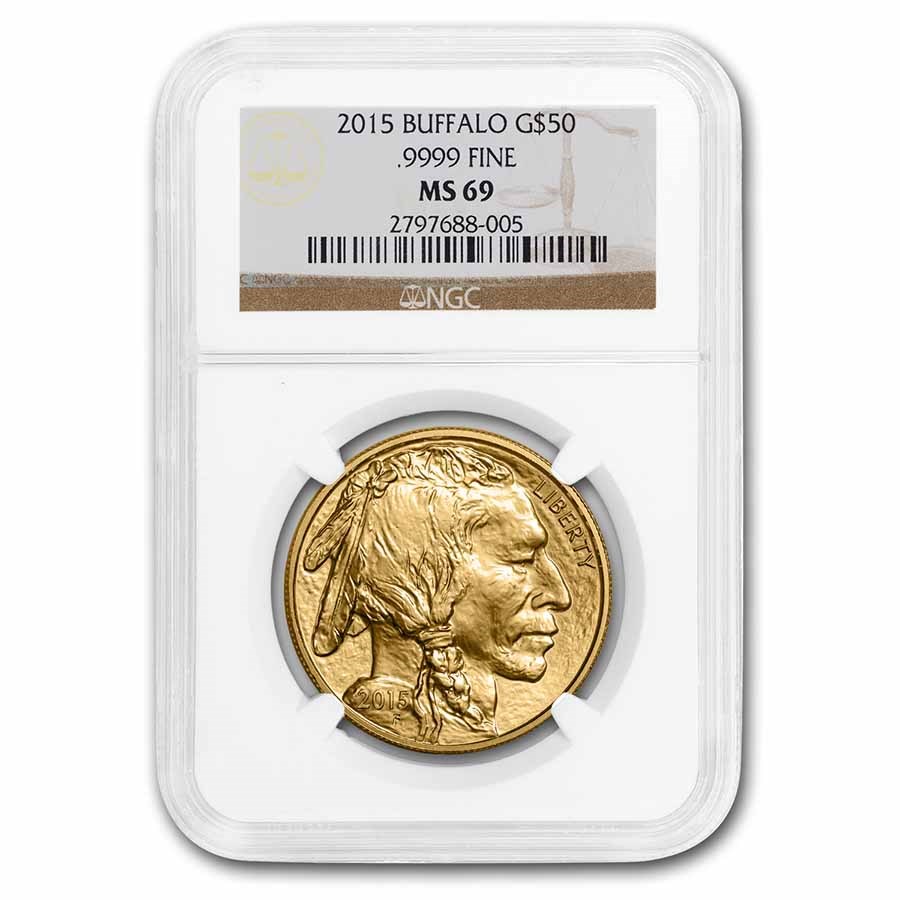 2015 1 oz Gold Buffalo MS-69 NGC