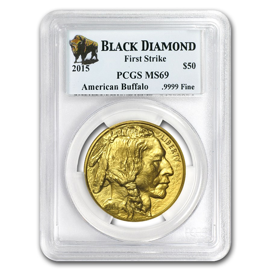 2015 1 oz Gold Buffalo MS-69 PCGS (FS, Black Diamond)