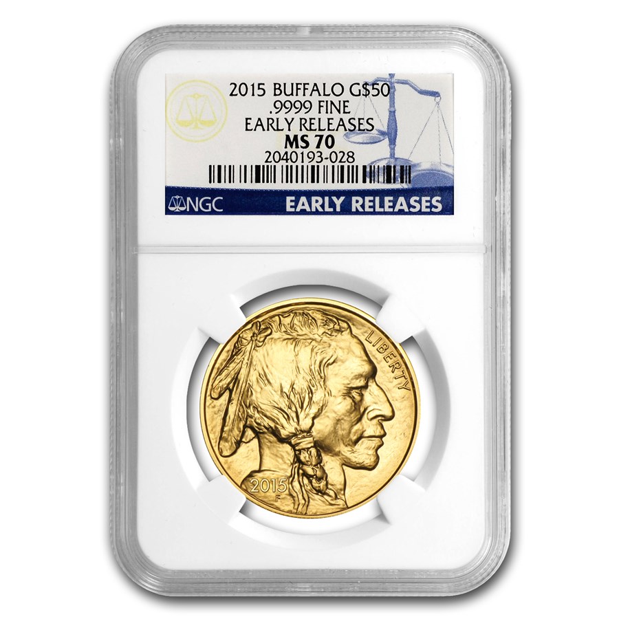 Buy 2015 1 oz Gold Buffalo MS-70 NGC (Early Releases) | APMEX