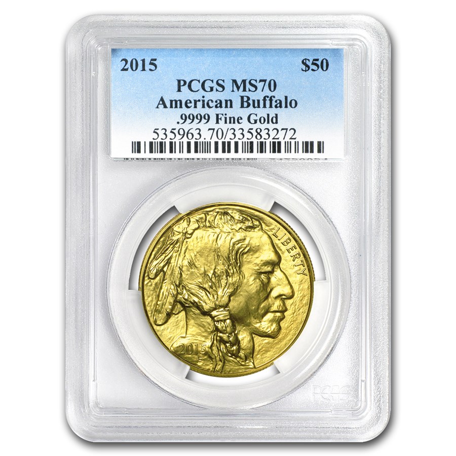 2015 1 oz Gold Buffalo MS-70 PCGS