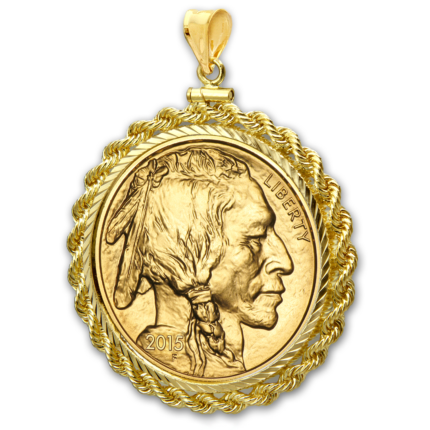 Gold hotsell buffalo pendant