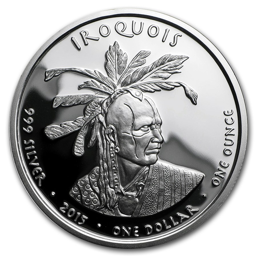 Buy 2015 1 oz Silver Proof State Dollars Pennsylvania Iroquois APMEX