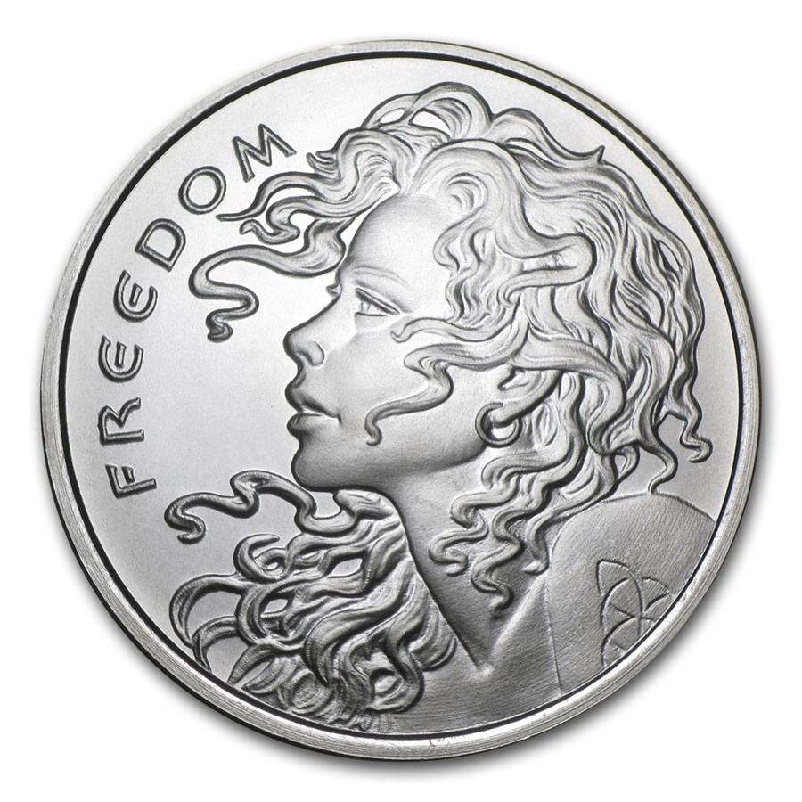 2015 1 oz Silver Round - Freedom Girl