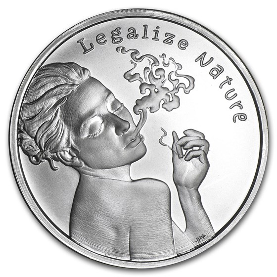 2015 1 oz Silver Round - Legalize Nature 2015 1 oz Silver Round - Legalize Nature