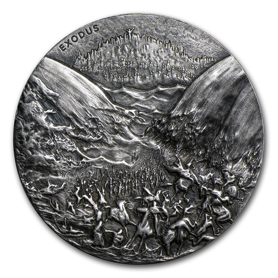 2015 2 oz Silver Coin - Biblical Series (Exodus)