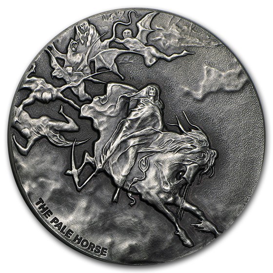 2015 2 oz Silver Coin - Biblical Series (Pale Horse)