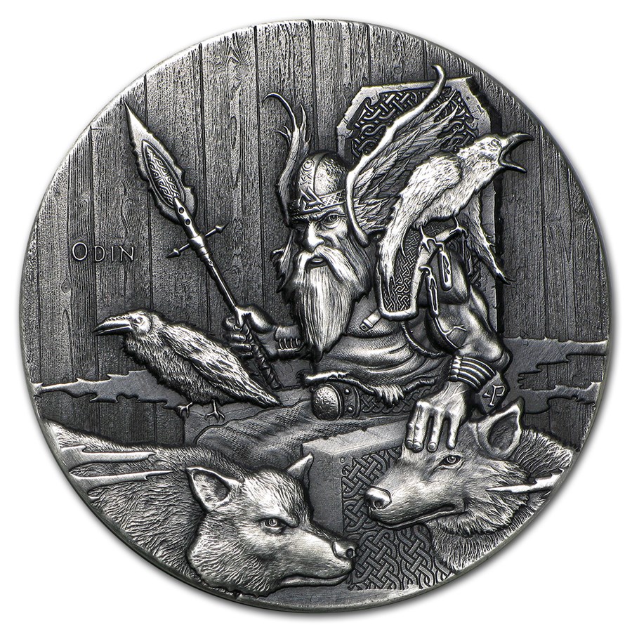 2015 2 oz Silver Coin Viking Series (Odin)