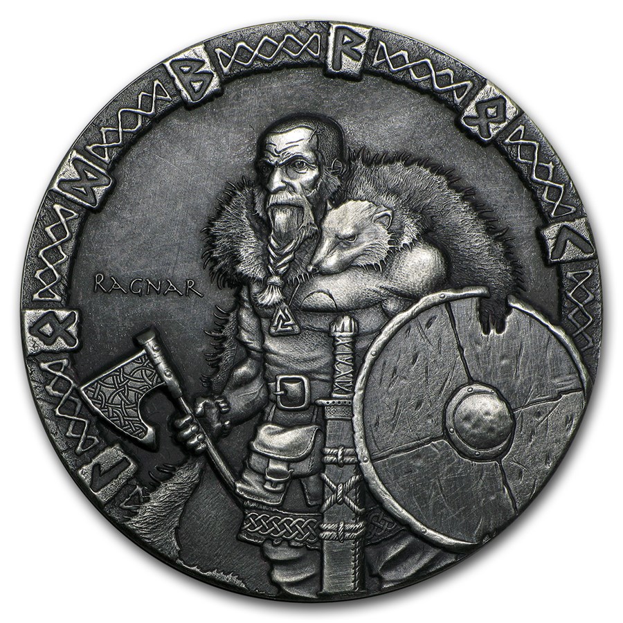 2015 2 oz Silver Coin Viking Series (Ragnar)