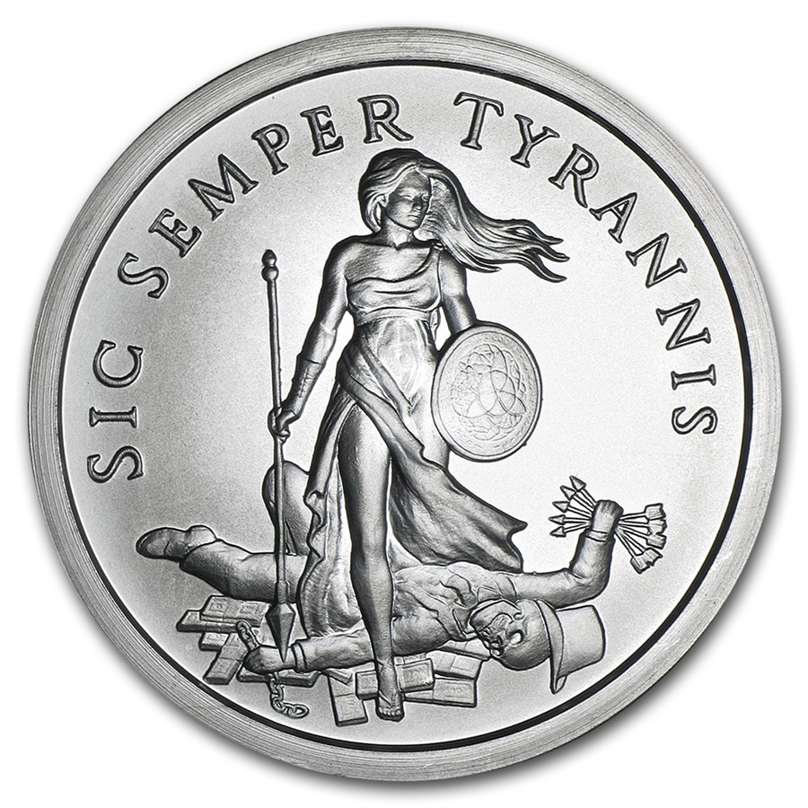 Buy 2015 2 oz Silver Round Sic Semper Tyrannis | APMEX