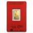 2015 5 gram Gold Bar - PAMP Suisse Year of the Goat (In Assay)